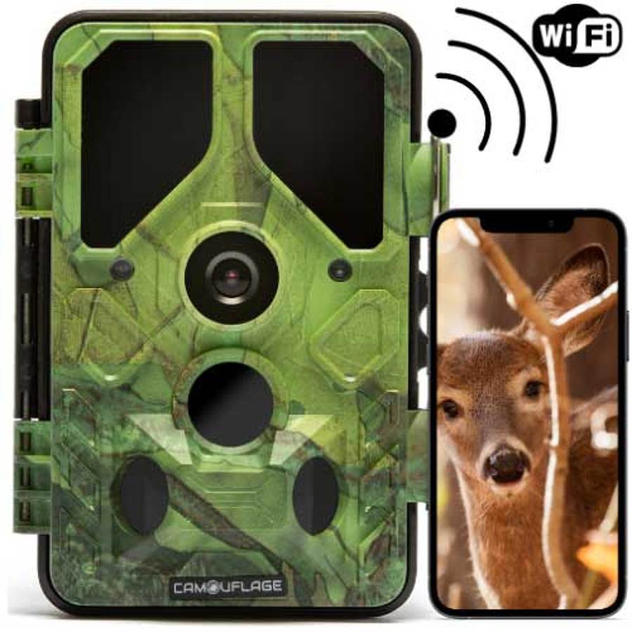 Cameră de vânătoare Camouflage EZ45 wifi cu transmitere pe smartphone 