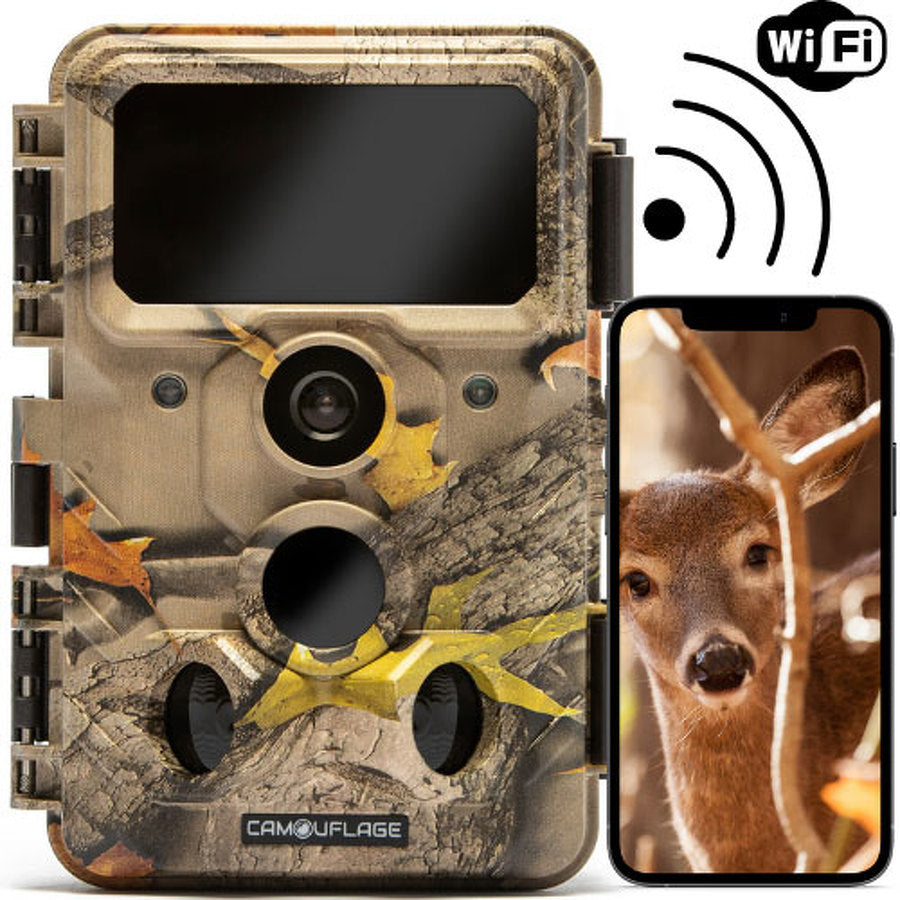 Cameră de vânătoare Camouflage EZ60 Wi-Fi - Trimitere pe smartphone 