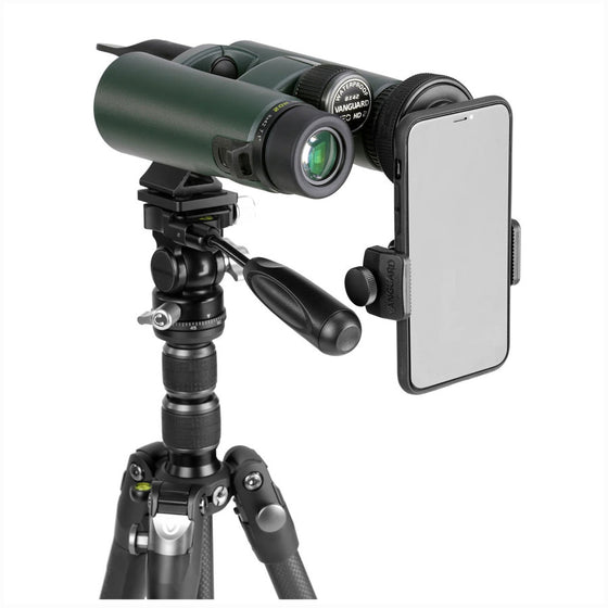 Adaptor universal de digiscopie pentru smartphone/optică cu telecomandă bluetooth 