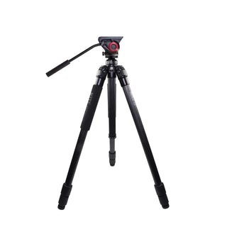 Trepied kite optics ardea CF cu cap Manfrotto MVH500AH 