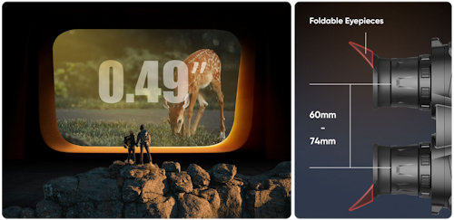 Binoclu cu vedere termică HIKMICRO Habrok PRO HQ50LN 