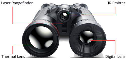 Binoclu cu vedere termică HIKMICRO Habrok PRO HQ50LN 