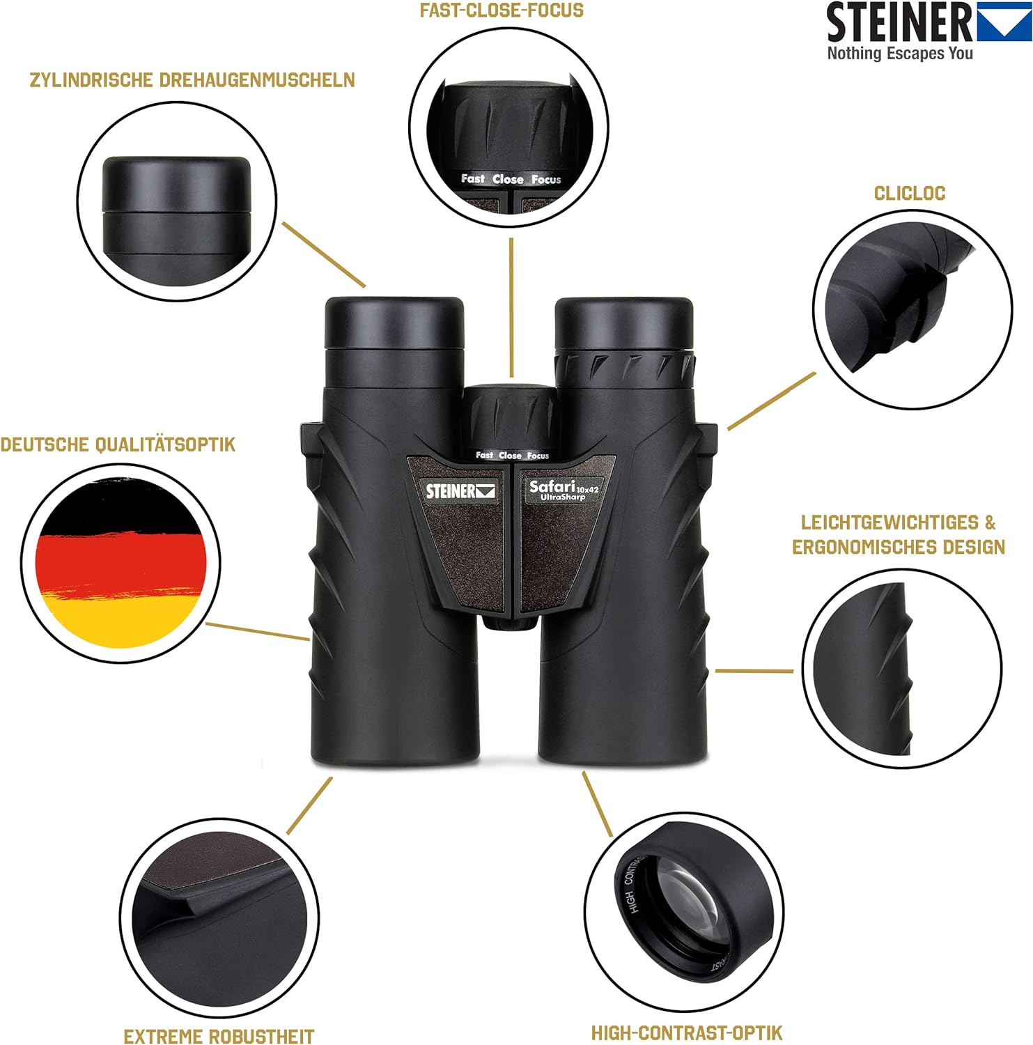 Binoclu Steiner Safari Ultrasharp 10X42 