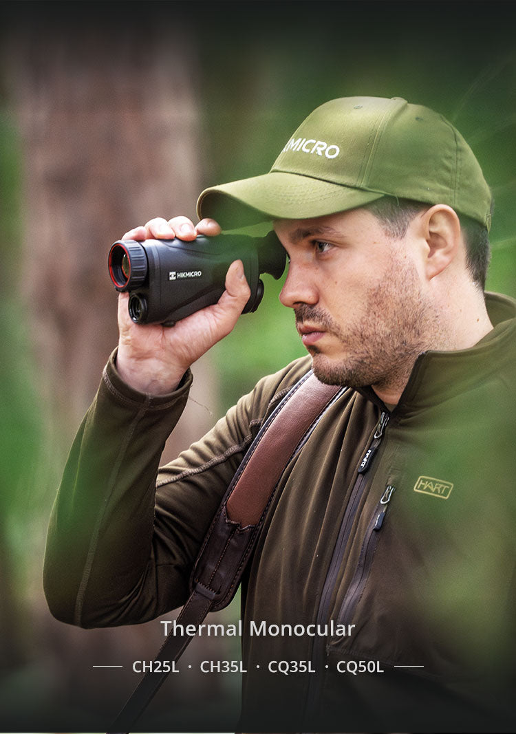 Monocular cu termoviziune Hikmicro CONDOR CH35L cu telemetru laser 