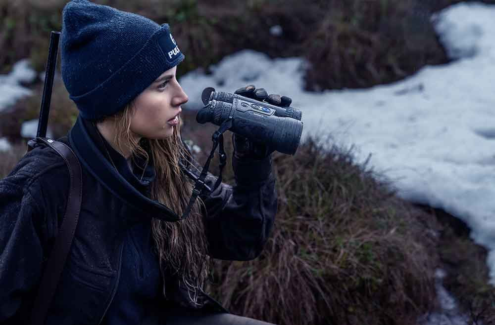 BINOCULAR PULSAR cu imagistică termică MERGER LRF XL50 telemetru integrat 