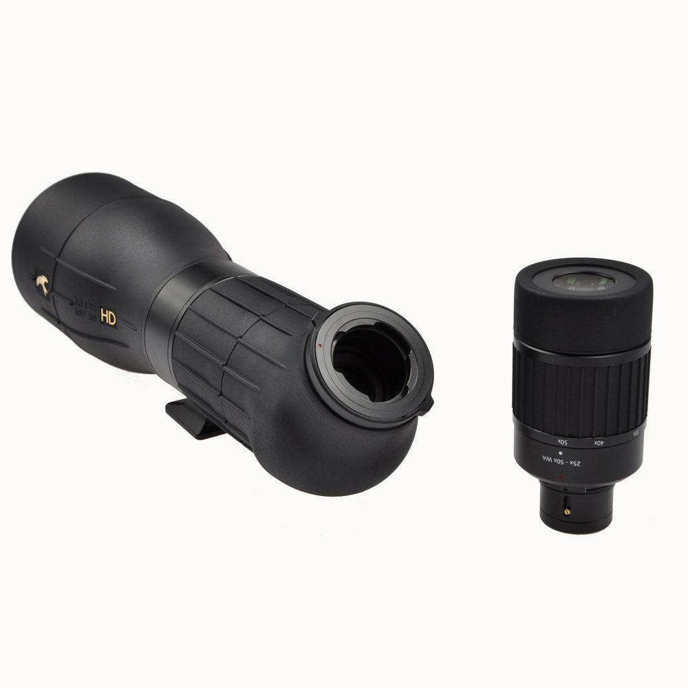 Lunete terestre Kite Optics KSP 80 HD 25-50X80 + Trepied Ardea CF cu cap Manfrotto 128 RC 